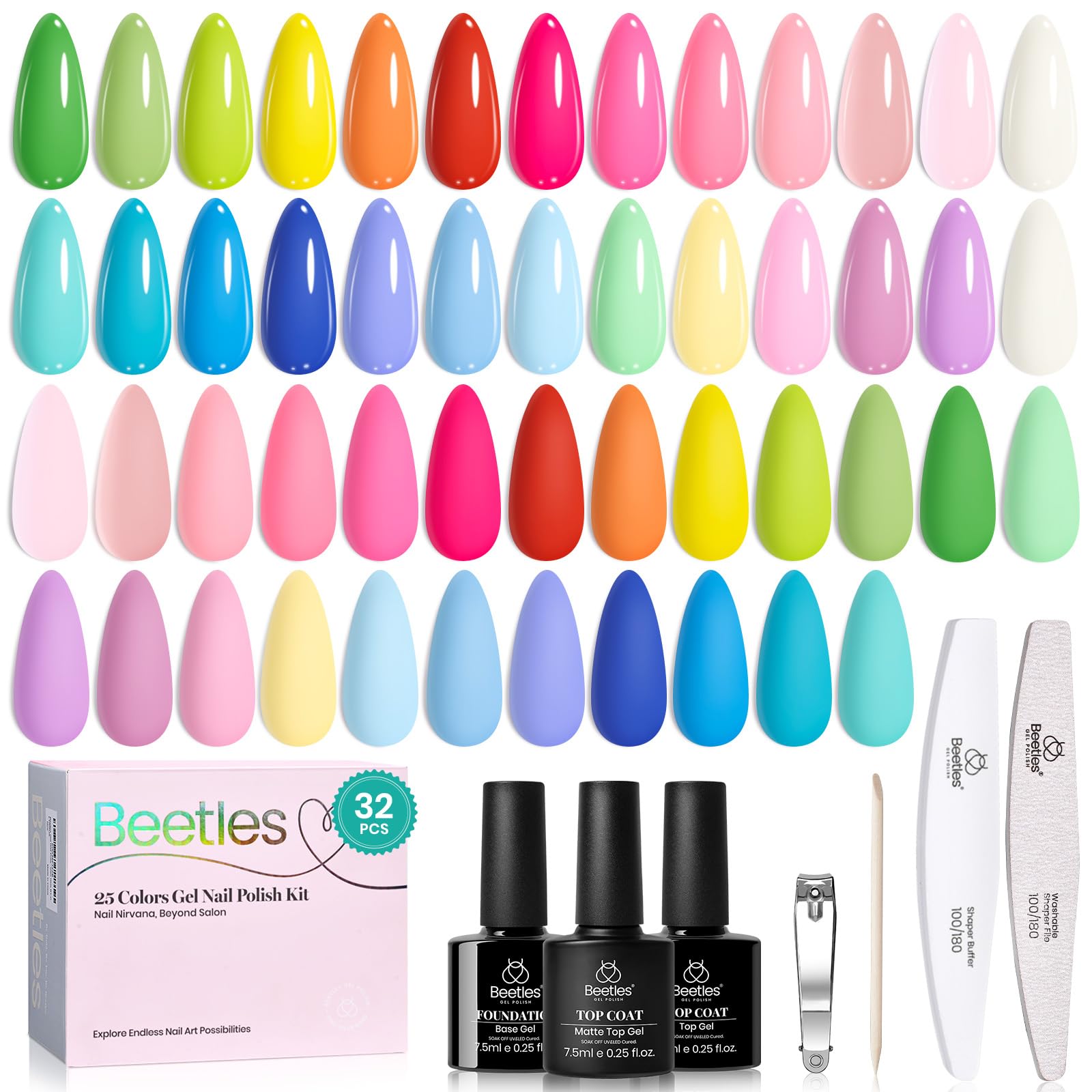 Beetles Gel Polish: paleta de 25 colores para crear looks variados en uñas