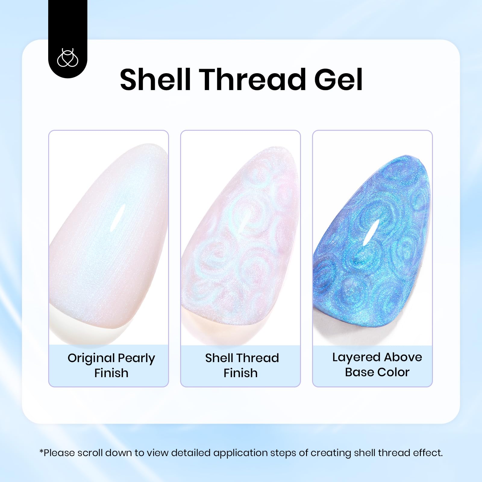 Beetles Pearl Gel Nail Polish: tono blanco lechoso con brillo sutil para diario.