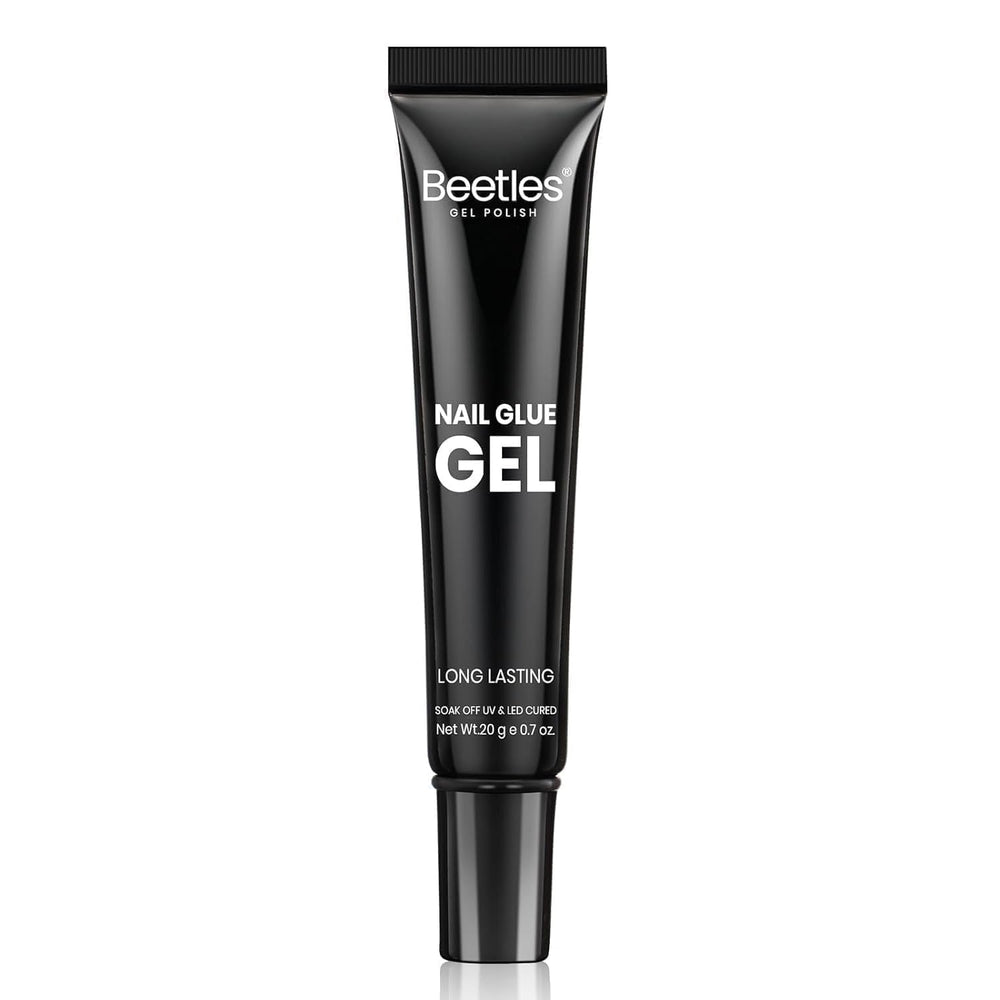 Beetles Gel Adhesivo para aplicación precisa en extensiones falsas de uñas.