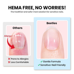 Beetles gel uñas, pegamento para uñas postizas, aplicación rápida y uniforme