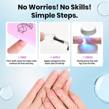 Beetles Gel Polish pegamento resistente a astillado para fijación duradera