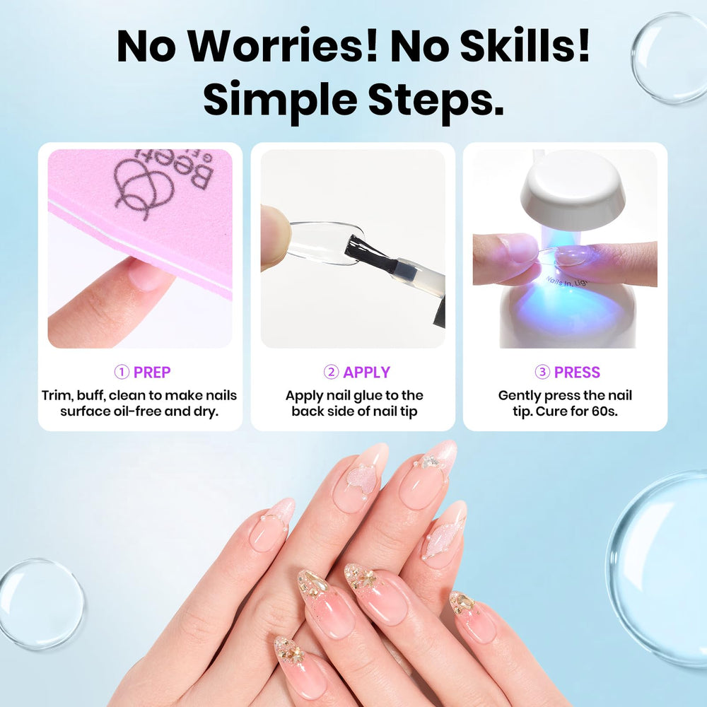 Beetles Gel Polish pegamento resistente a astillado para fijación duradera