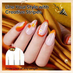 Beetles pinceles para uñas con puntas ovaladas y planas para trazos precisos y difuminados.