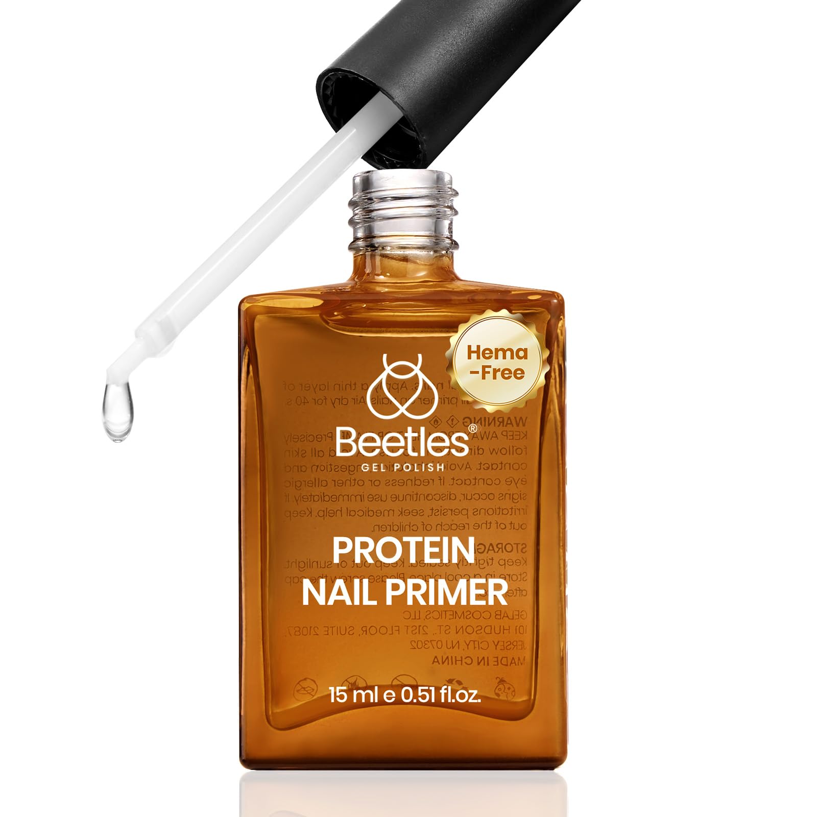 Beetles Nail Primer frasco de 15 ml mejora adherencia para geles de uñas.
