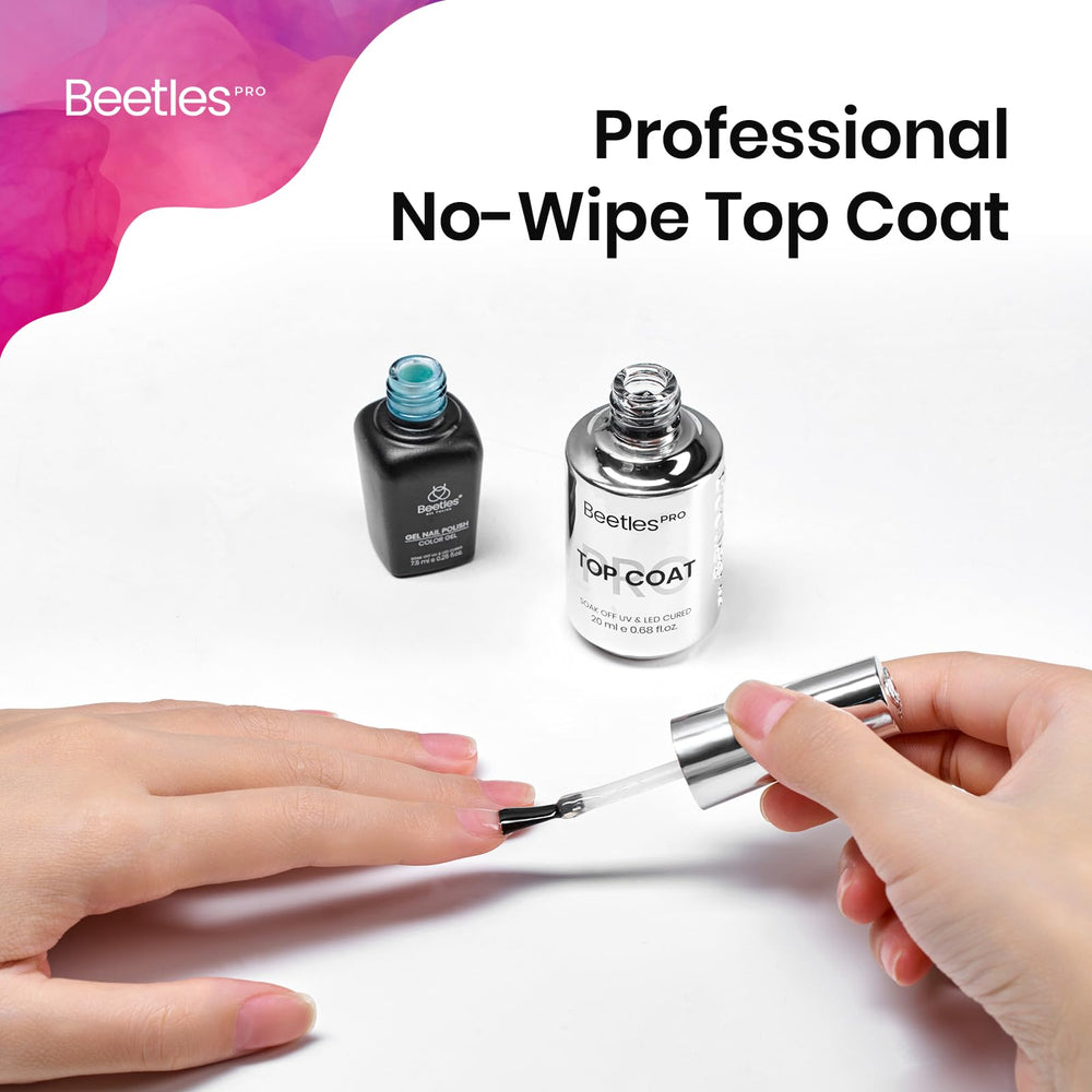 Beetles Pro Gel Top Coat evita amarillamiento en colores claros