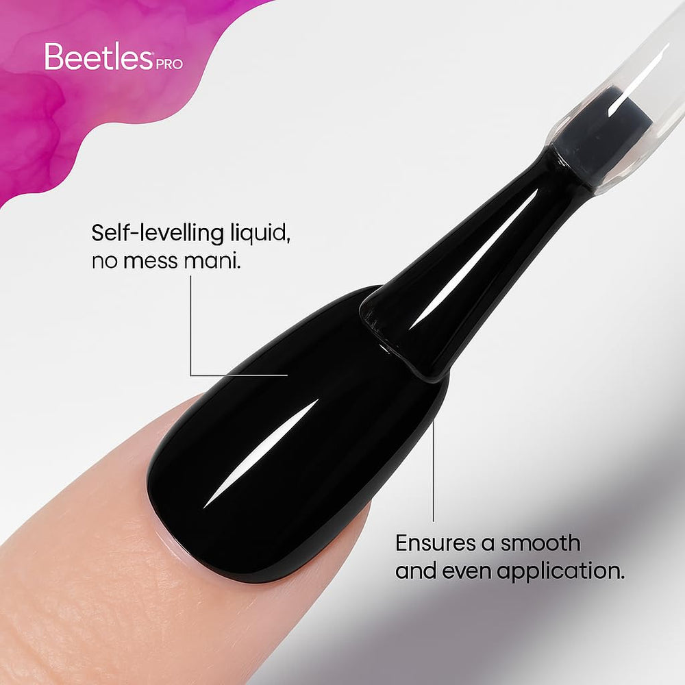 Beetles Pro Gel Top Coat aplicación sin desbordamiento para bordes limpios