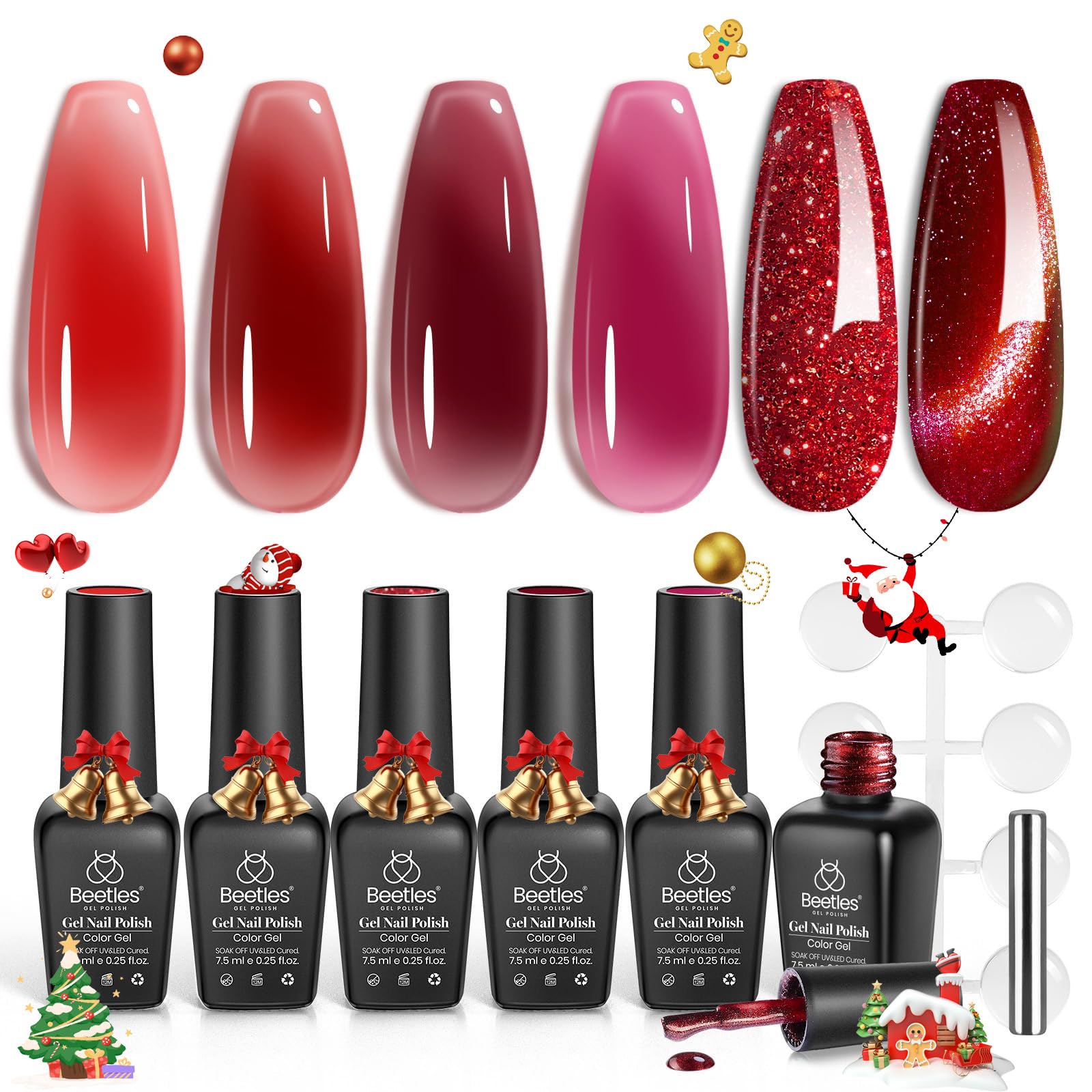 Beetles Red Revival: regalo ideal para mujeres que aman manicura.
