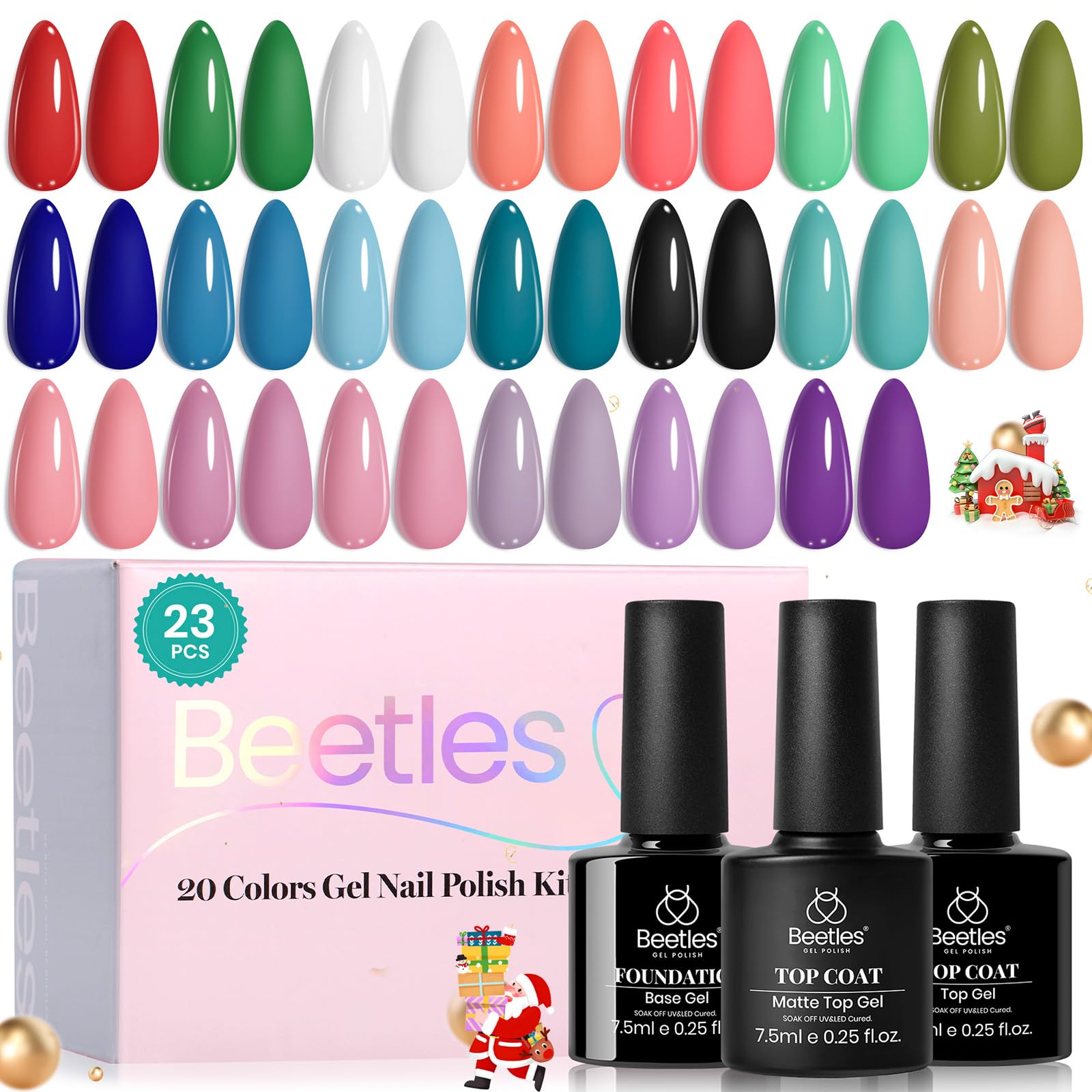 Beetles regalo ideal para fanáticas de uñas con 20 colores.
