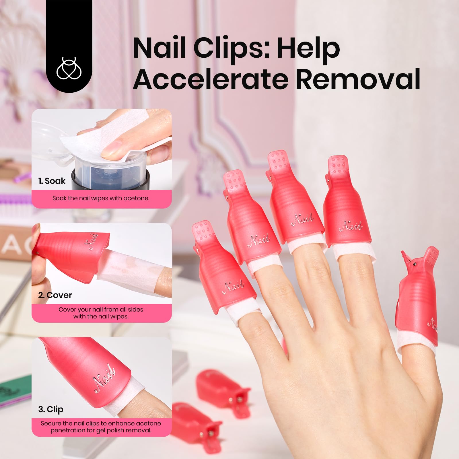 Beetles Gel Polish Kit con lima grano 100/100 para acabado suave
