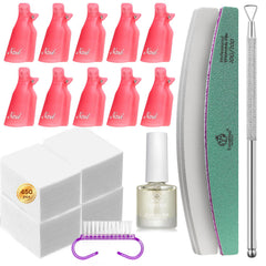 Beetles Gel Polish Kit con pinzas retiradoras para retirada precisa del esmalte gel