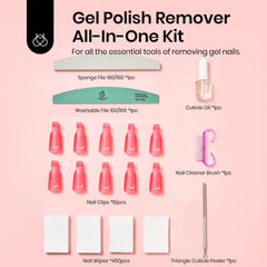 Beetles Gel Polish Kit con toallitas sin pelusa para retirada suave