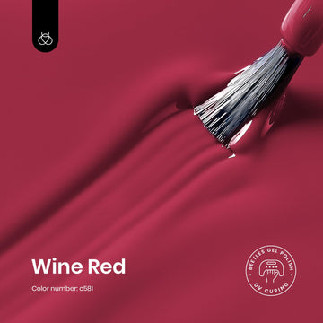 Beetles Rojo Gel: aplicación suave para uñas lisas.