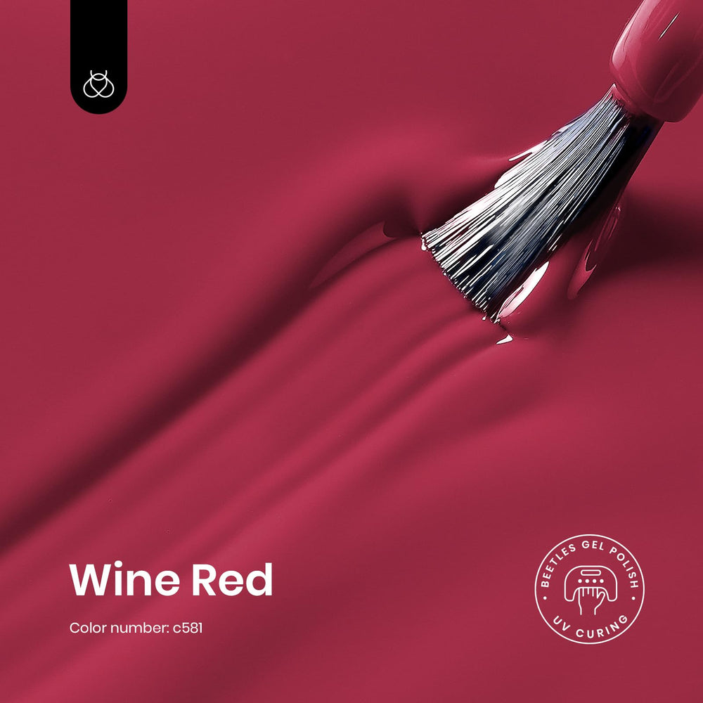 Beetles Rojo Gel: aplicación suave para uñas lisas.