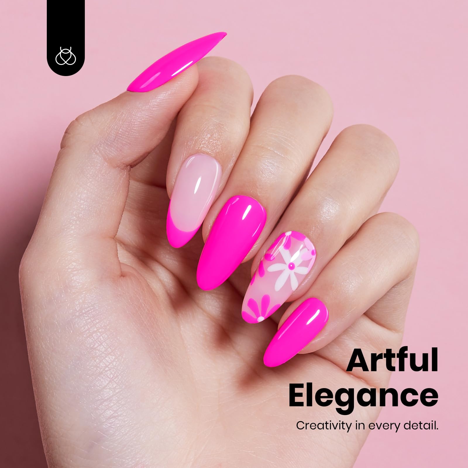 Beetles rosa neon: experiencia suave con color vibrante y acabado brillante.