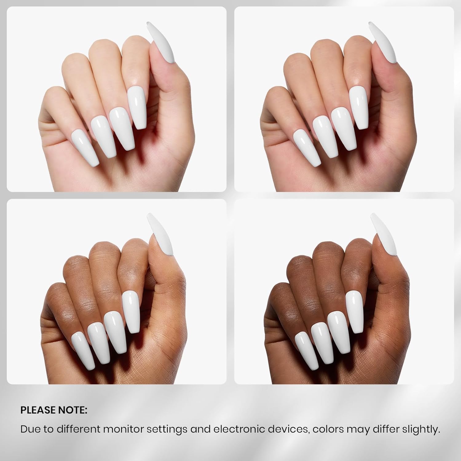 Beetles set gel blanco 2 piezas para manicura en casa