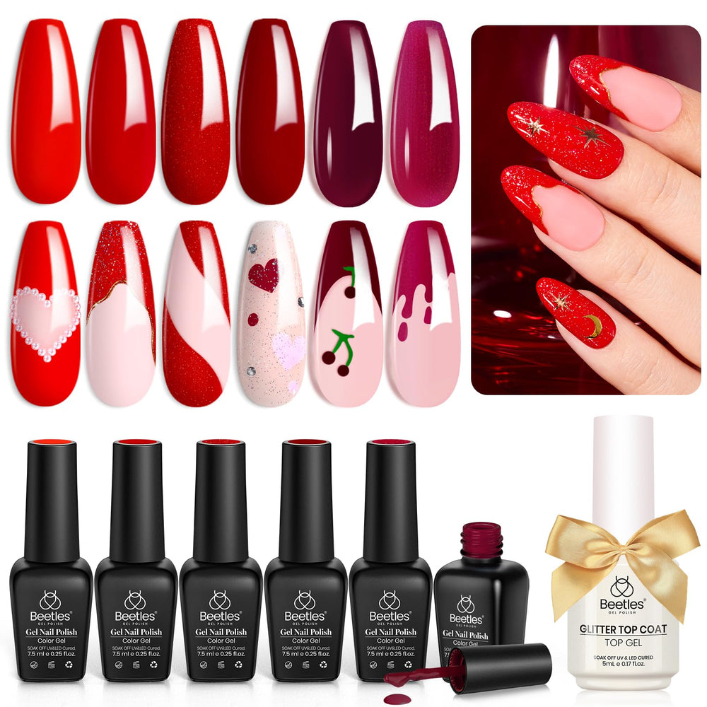 Beetles Set Regalo Gel Rojo: ideal para sorprender a alguien especial.