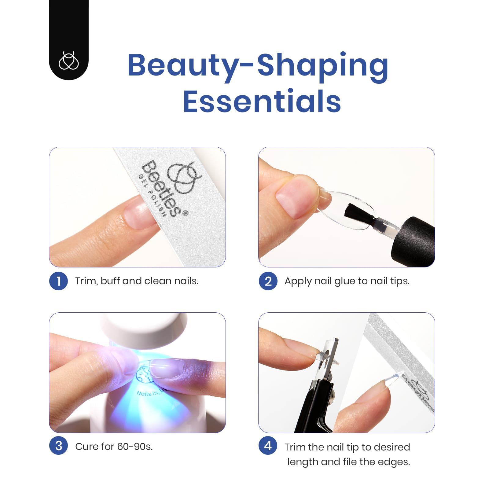 Beetles Soft Gel Nail Kit gel base para uñas más resistentes