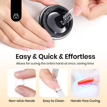 Beetles Solid Nail Glue Gel pegado-fuerte: fija tips acrílicos con confianza.