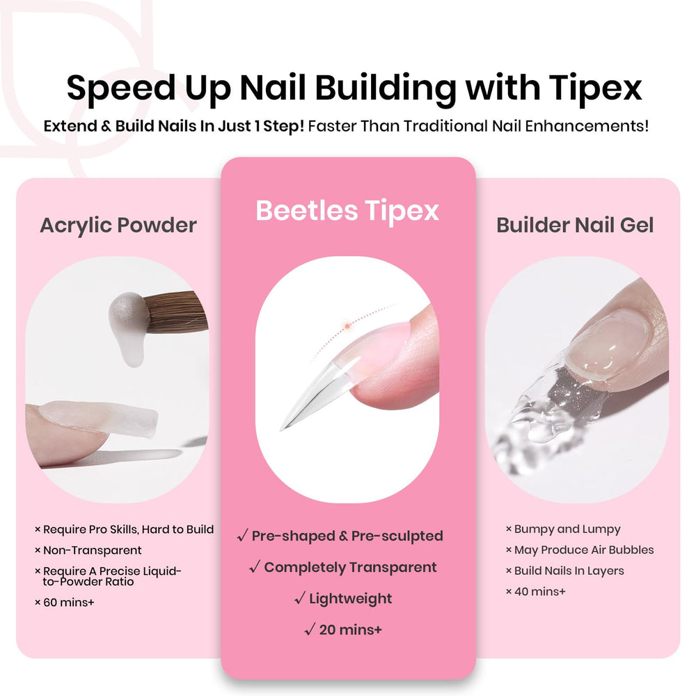Beetles Tipex, lima para uñas para acabado suave de puntas