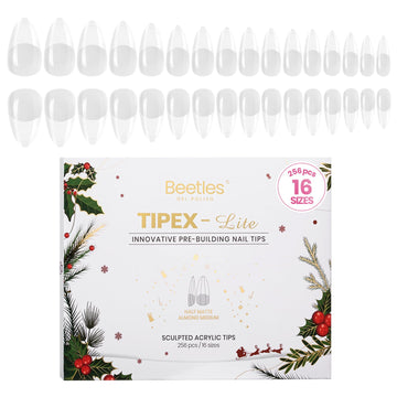 Beetles Tipex Lite apex tips: 256 piezas para un acabado natural