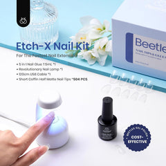 Beetles tips uñas 504 piezas para extensiones duraderas.