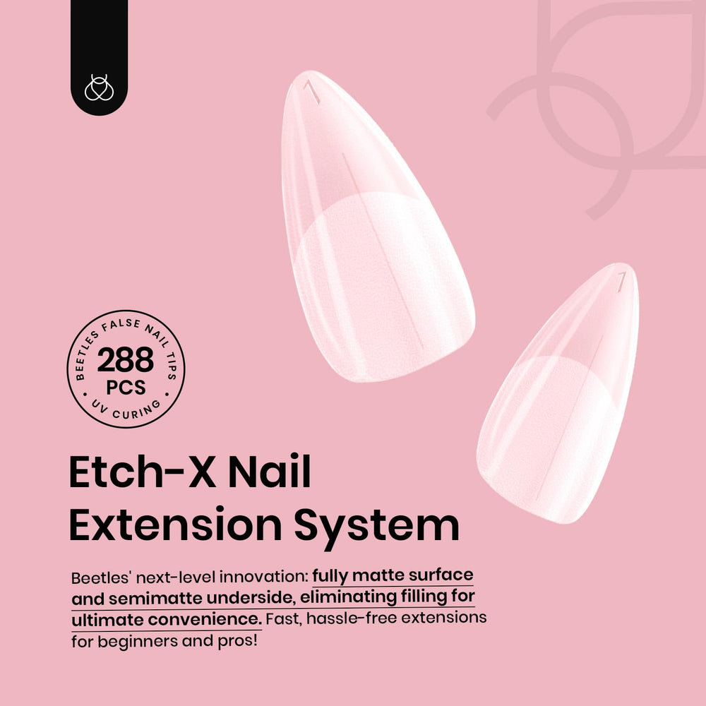 Beetles Gel Polish: punta con alineación central para aplicación precisa.