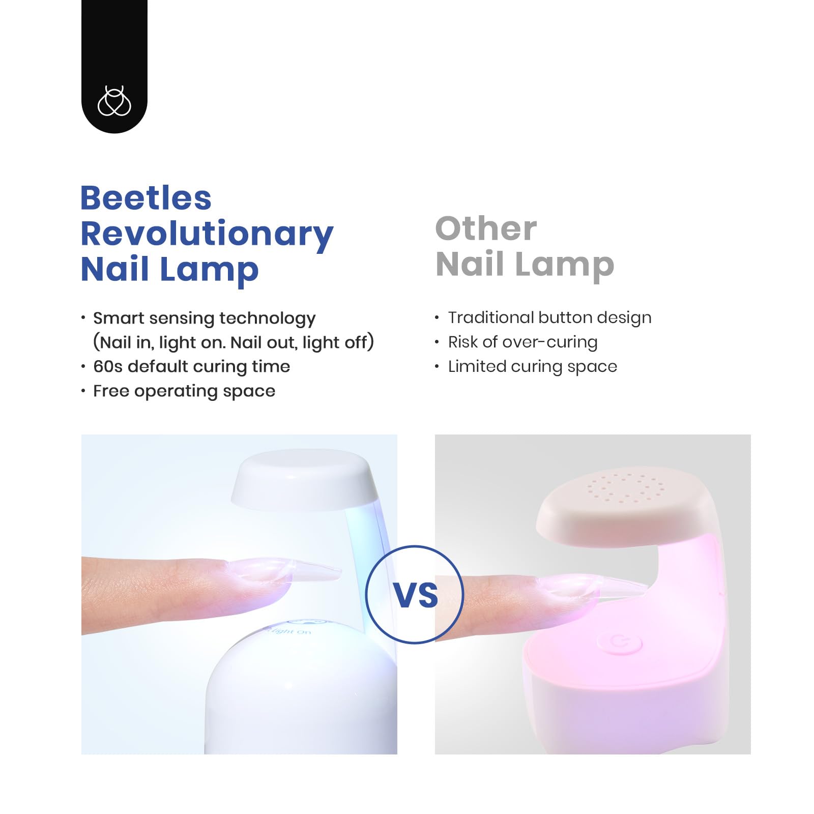 Beetles tips preformados PMMA 500 piezas para uñas duraderas.
