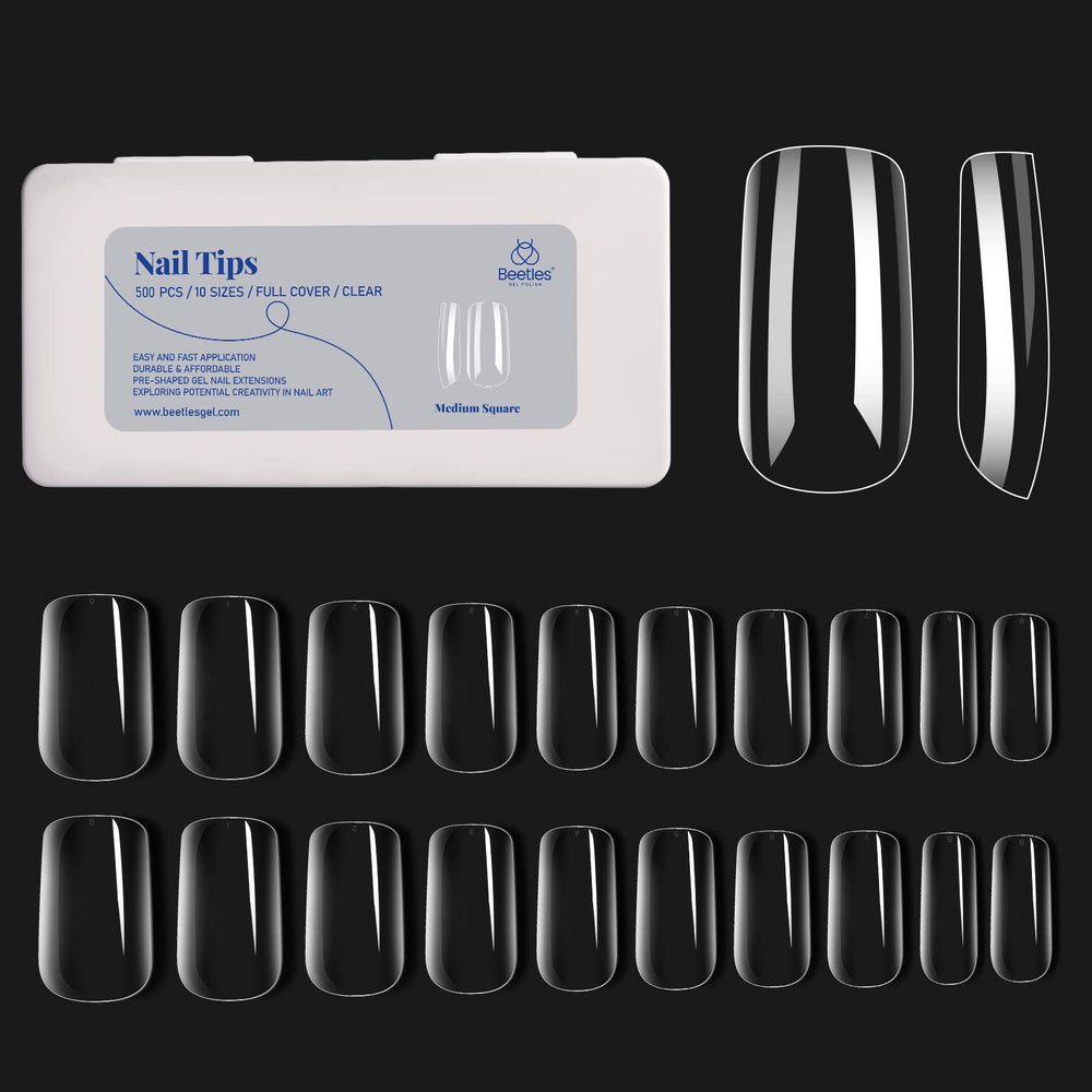 Beetles tips kit de 500 piezas para salón o diy en casa