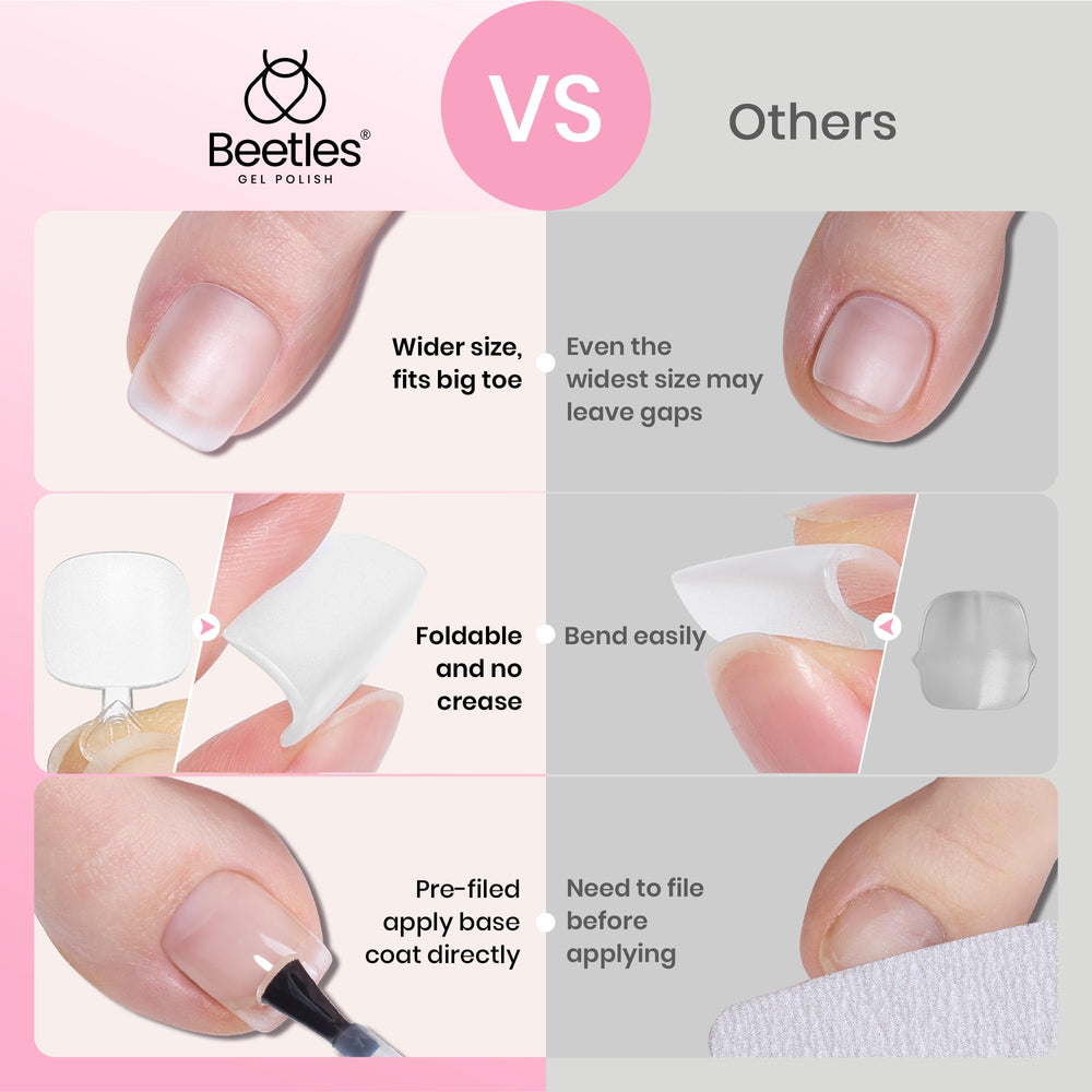 Beetles tips ideales para verano y estilo veraniego en uñas.