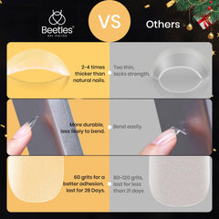 Beetles Tips uñas robustas, 2-4 veces más gruesas que las naturales