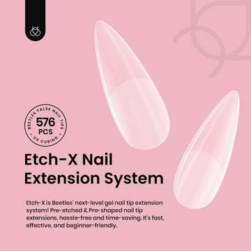 Beetles Etch-X puntas pre-etchadas, borde delgado para aspecto natural