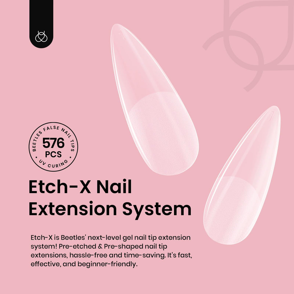 Beetles Etch-X puntas pre-etchadas, borde delgado para aspecto natural
