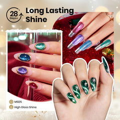 Beetles Velvet Starlight curado rápido UV/LED para manicura duradera.
