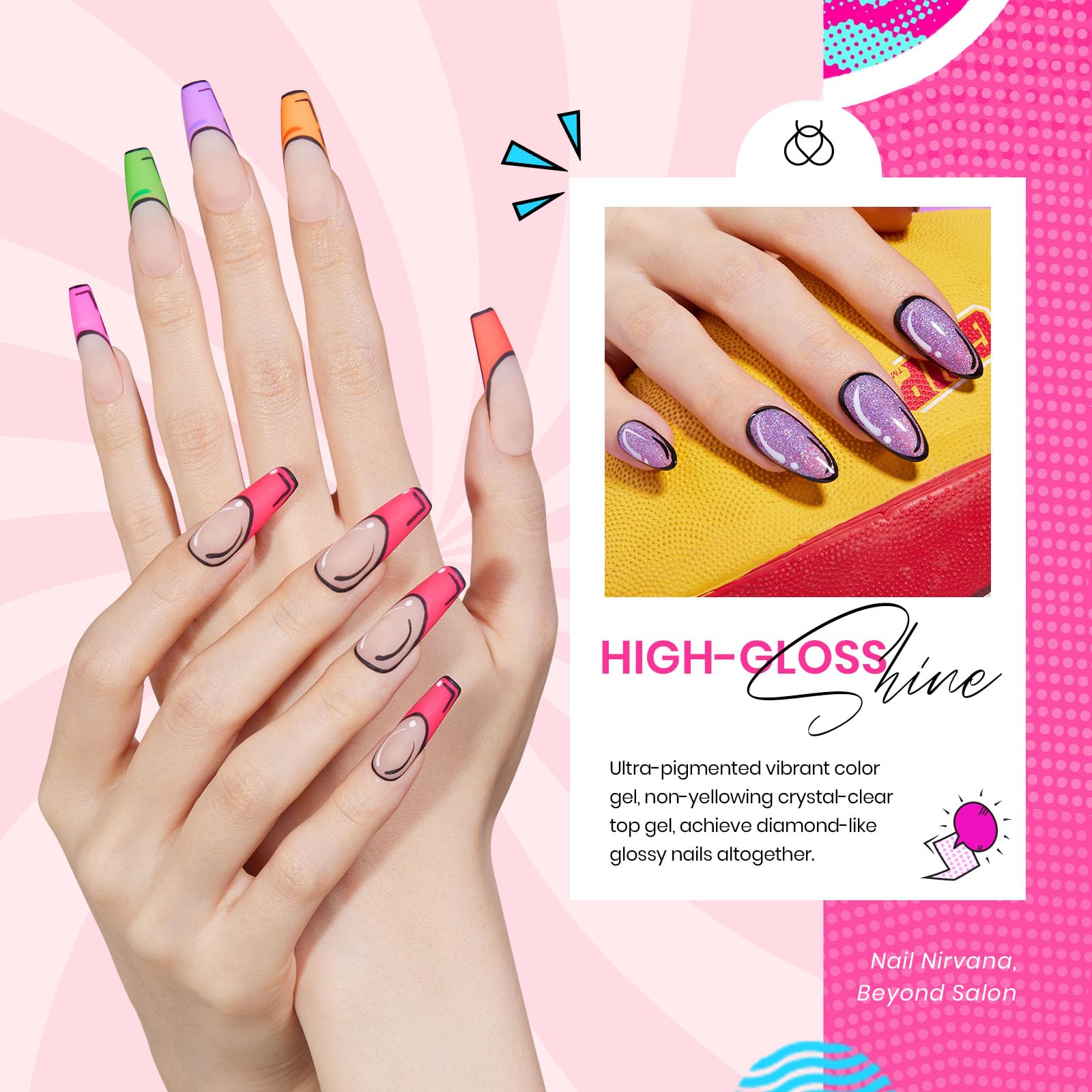 Beetles Verano Gel Polish azul neon con brillo intenso