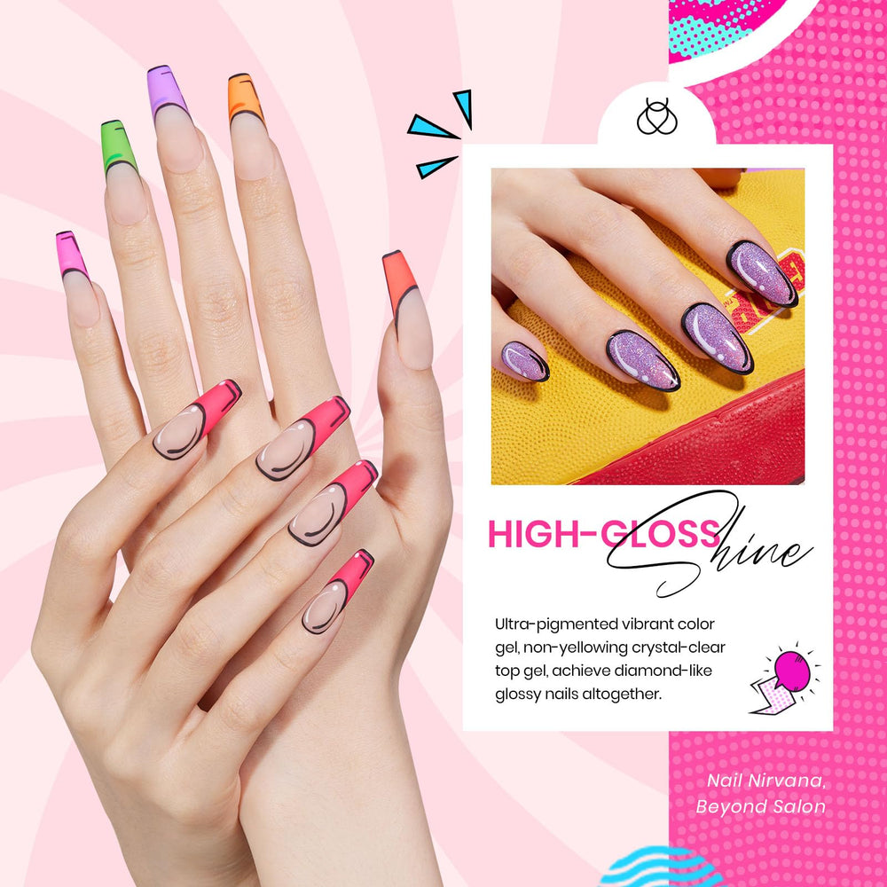 Beetles Verano Gel Polish azul neon con brillo intenso