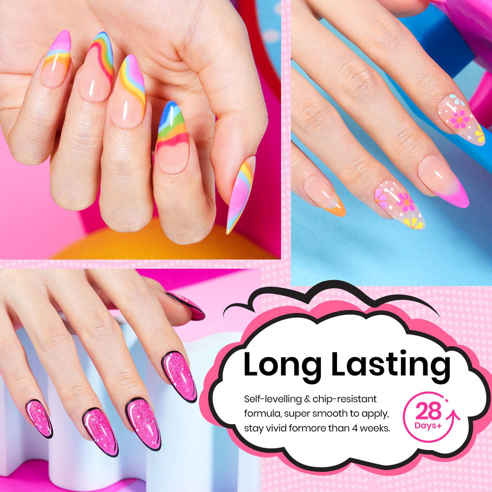 Beetles Verano Gel Polish morado neon para estilo audaz