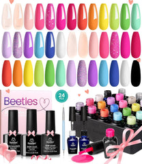 Beetles Verano Gel Polish naranja neon para uñas vibrantes