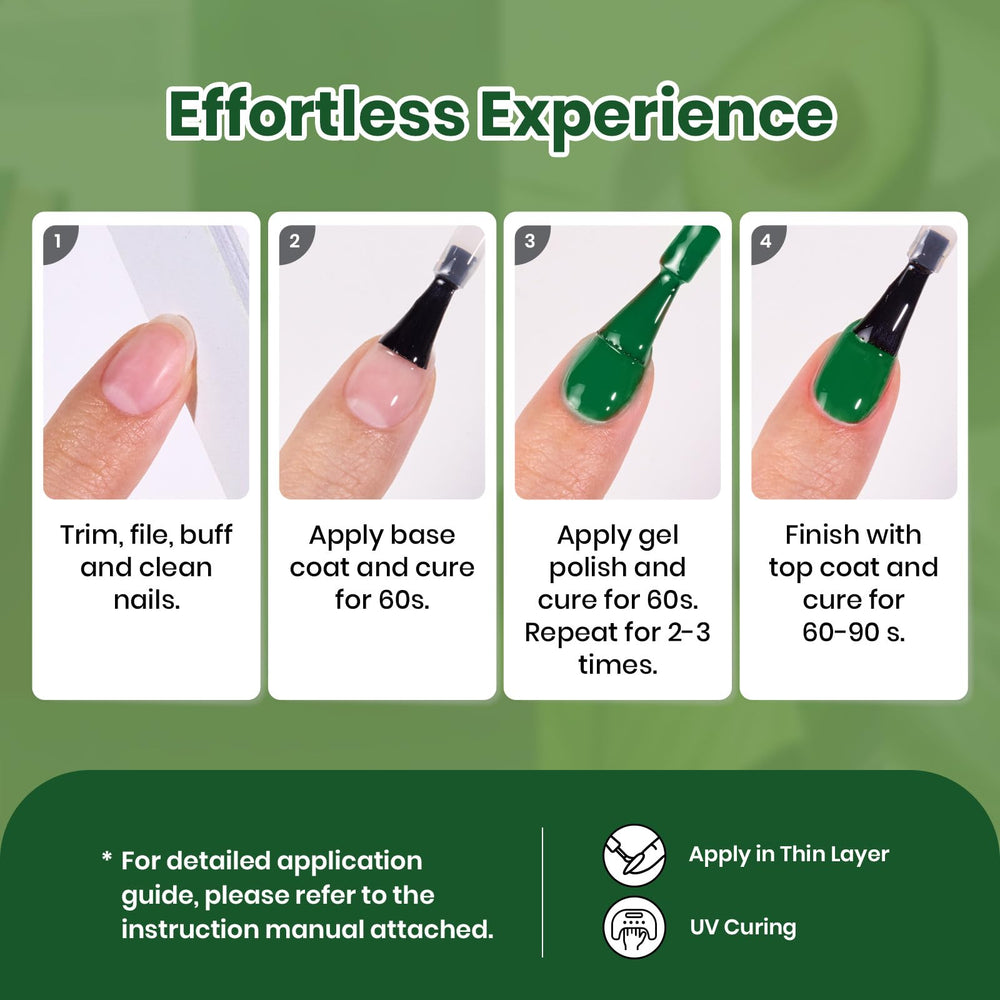 Beetles vernis gel vert longue tenue jusqu’à 28 jours.