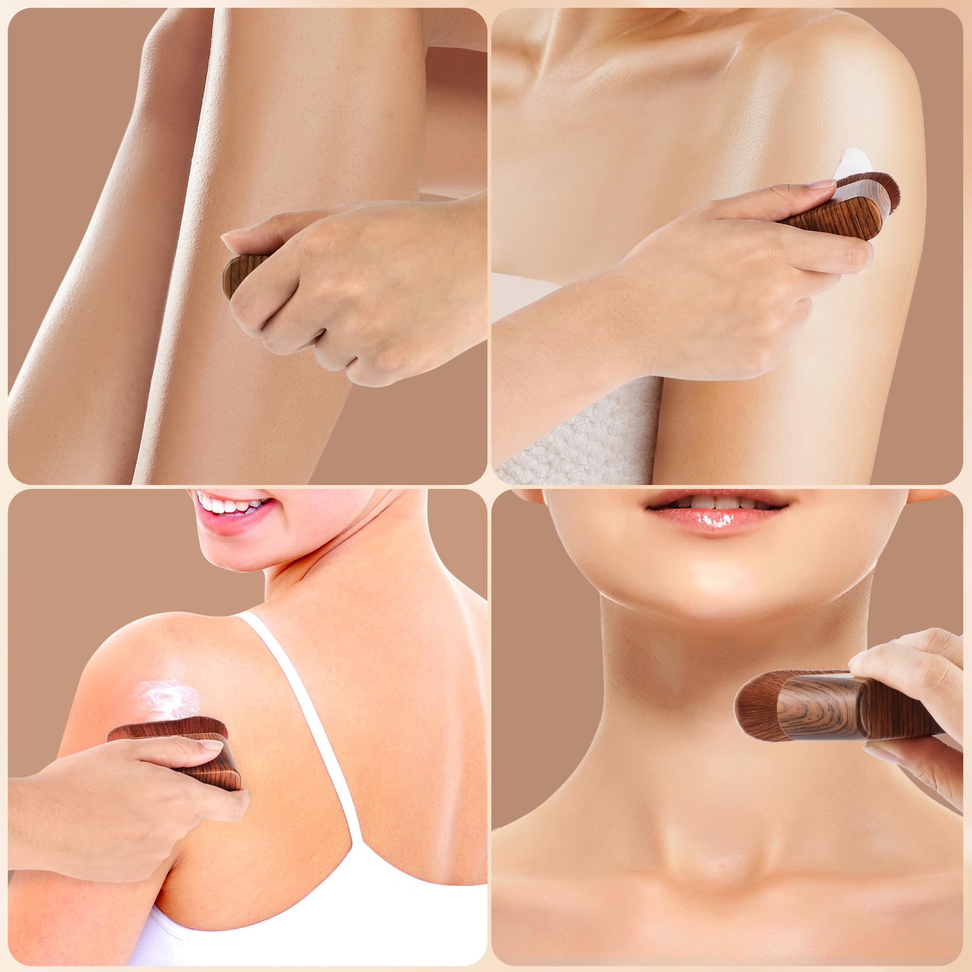 BeeYoYe cepillo autobronceador para manos, uso cómodo y controlado