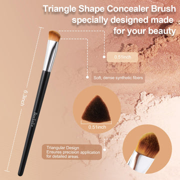 BeeYoYe triángulo para contorno facial logra difuminado suave y natural.