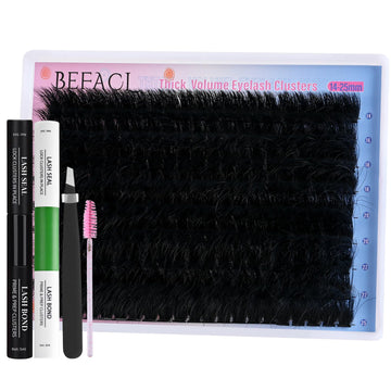 BEFACL caja de extensiones de pestañas facilita crear looks profesionales desde casa.