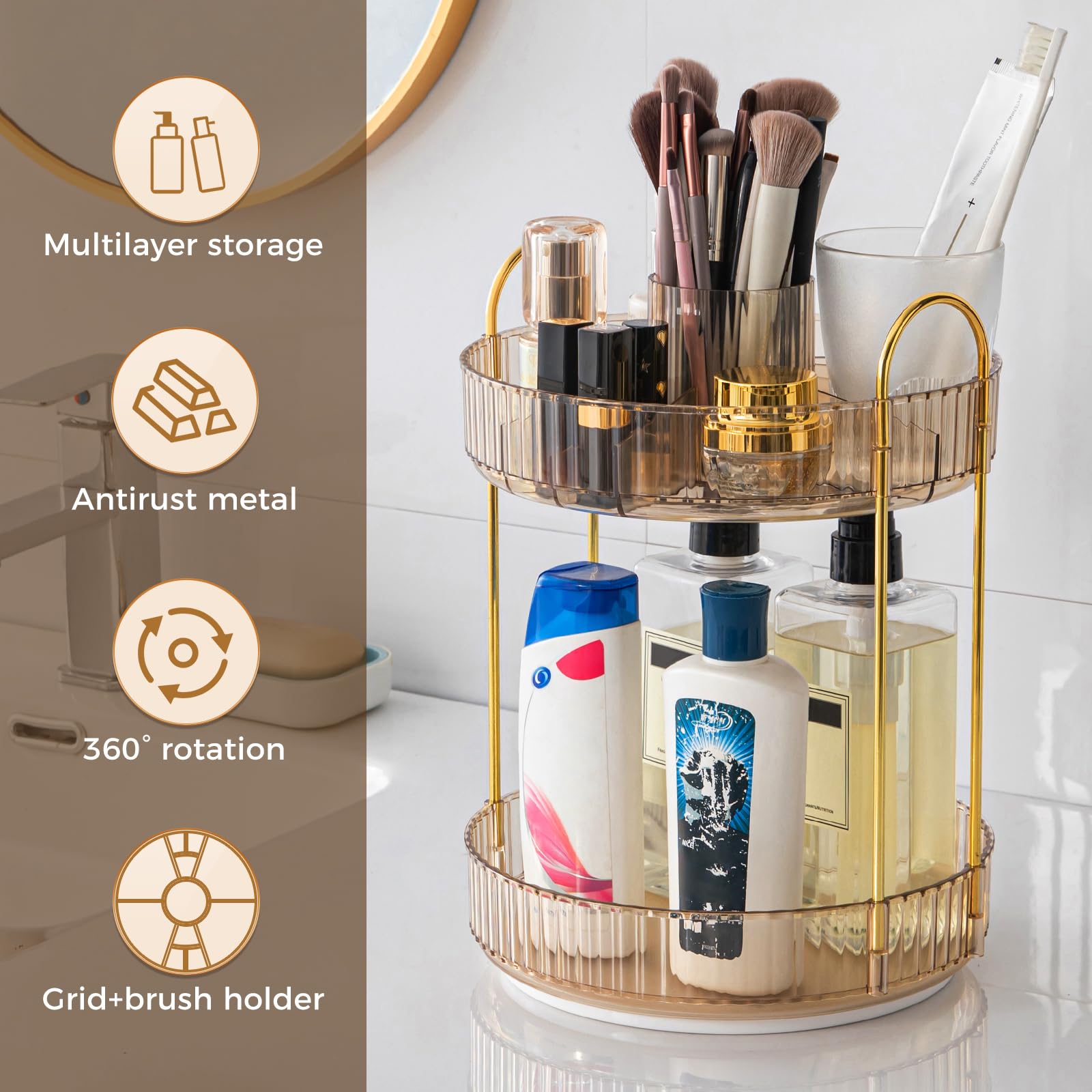 BEFSOP almacenamiento versátil para perfumes y cosméticos