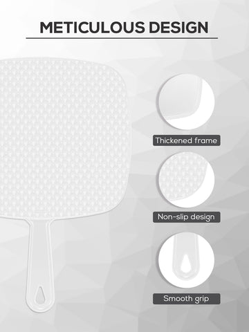 BEFUI espejo de mano ofrece vista amplia de 7,9 x 9 pulgadas para mayor comodidad.