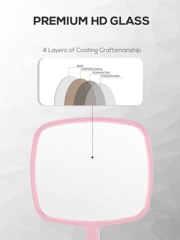 BEFUI espejo profesional rosa para sala de belleza y consultas rápidas