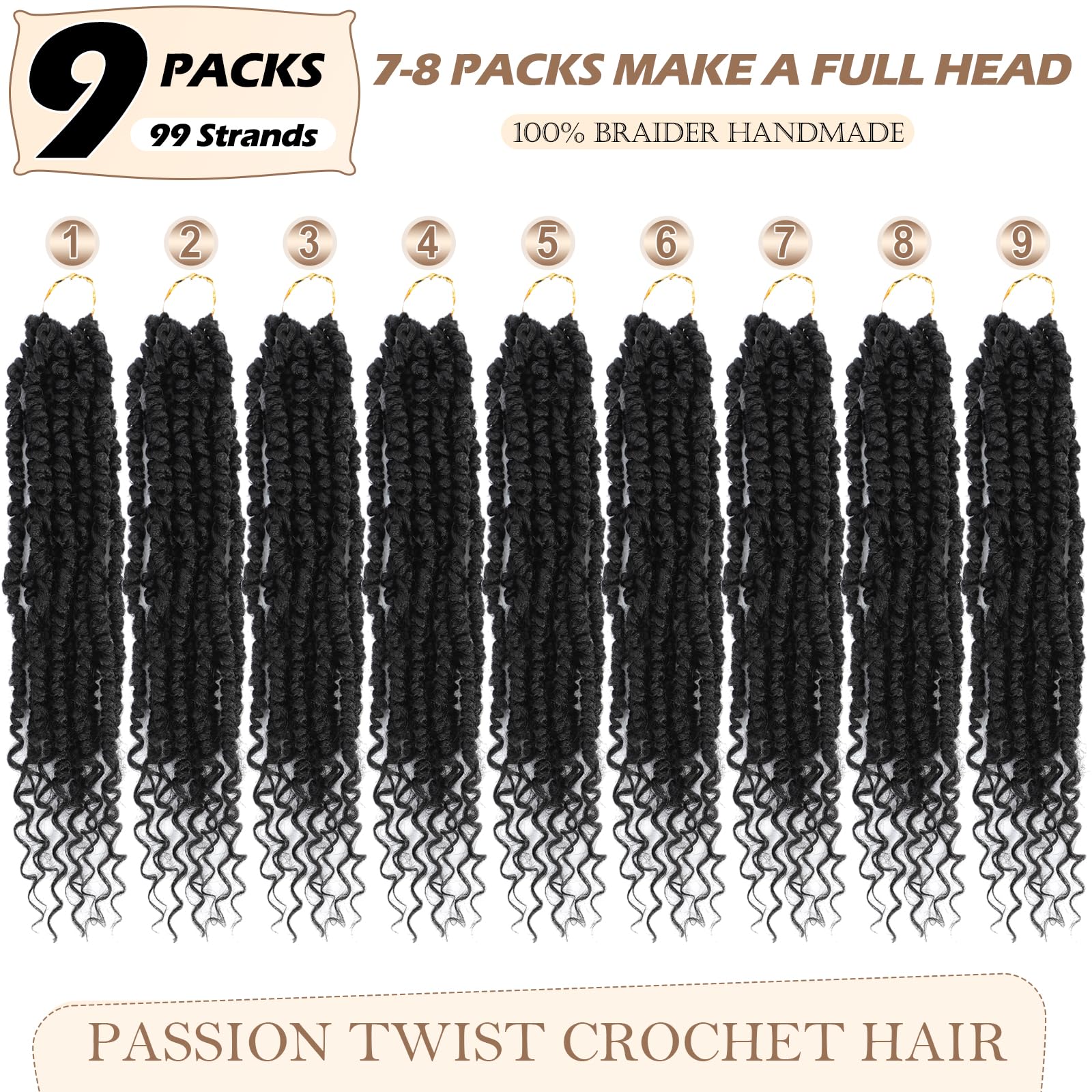 BEFUNNY Passion Twist pretrenzado corto, ideal para una instalación rápida y un acabado natural.