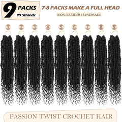 BEFUNNY Passion Twist pretrenzado corto, ideal para una instalación rápida y un acabado natural.