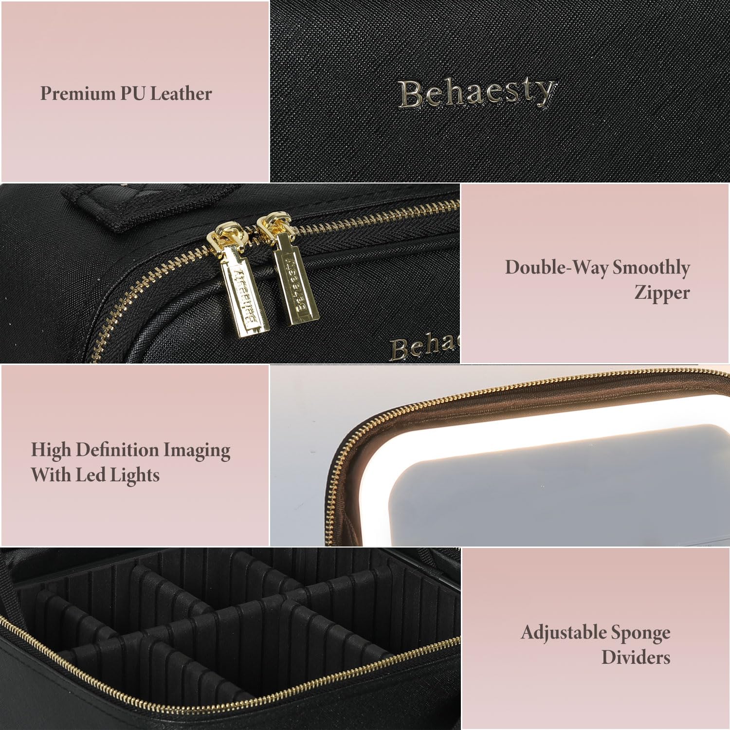 Trousse Behaesty légère et compacte, se glisse dans la valise.