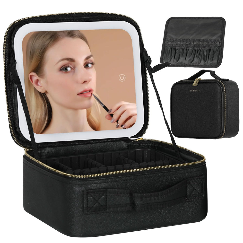 Behaesty miroir LED 4K pour retouches rapides en voyage.