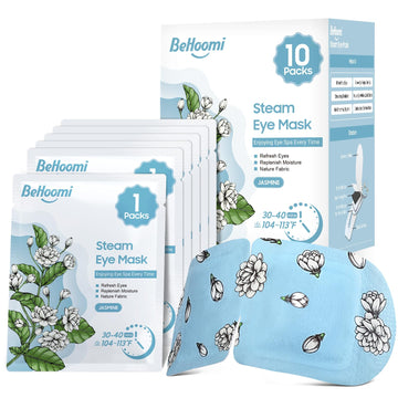 BeHoomi mascarilla ocular termica desechable en empaque, práctica para viaje