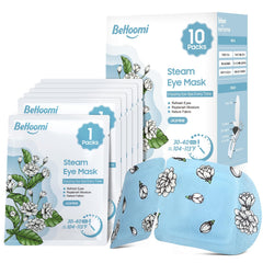 BeHoomi mascarilla ocular termica desechable en empaque, práctica para viaje